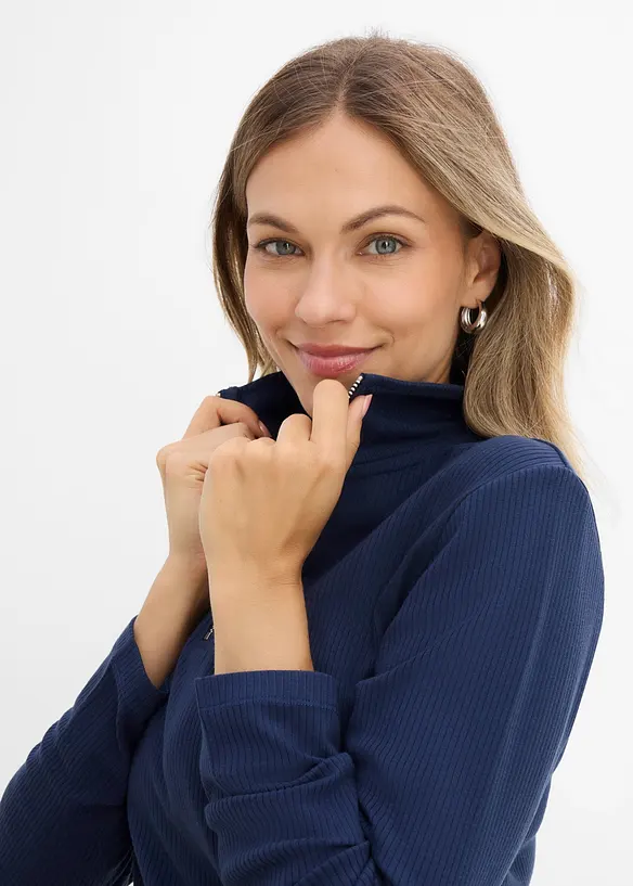 T-shirt c&ocirc;tel&eacute; en viscose douce et extensible, bonprix