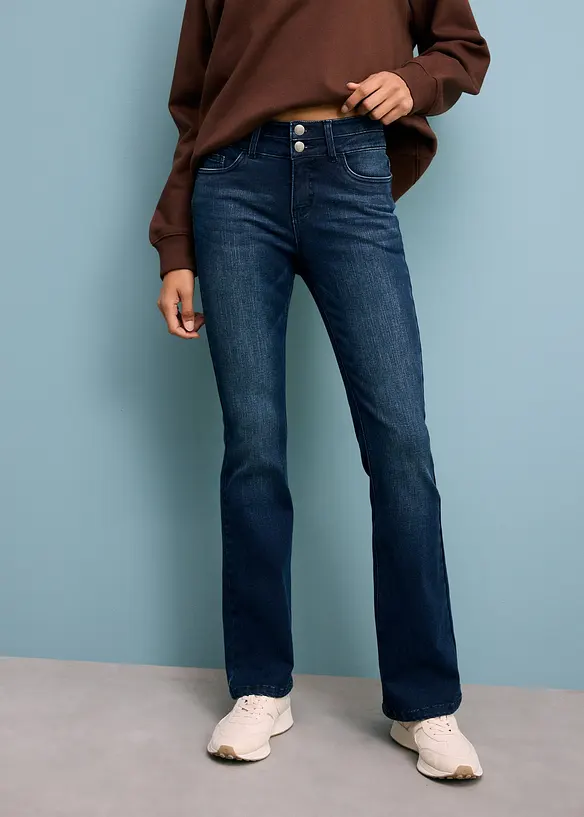 Jean bootcut sculptant taille haute, bonprix