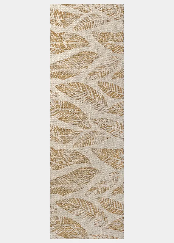 Paillasson lavable &agrave; motif feuilles, bonprix