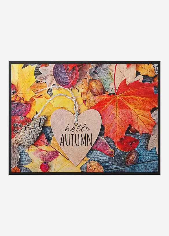 Waschbare Fu&szlig;matte mit herbstlichem Motiv, bonprix