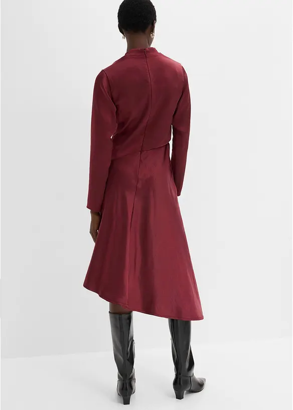 Robe midi en satin, bonprix