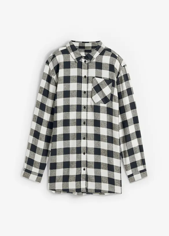 Chemise longue en flanelle, bonprix