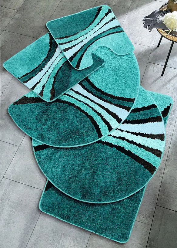 Parure de salle de bain &agrave; rayures, bonprix