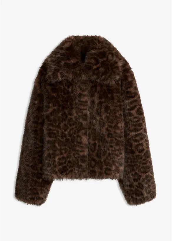 Kurze Fellimitat-Jacke, bonprix