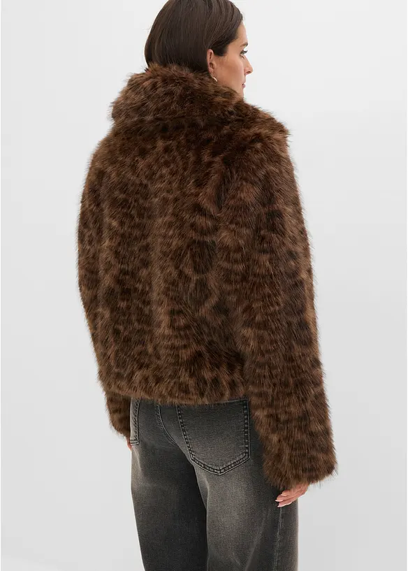 Kurze Fellimitat-Jacke, bonprix