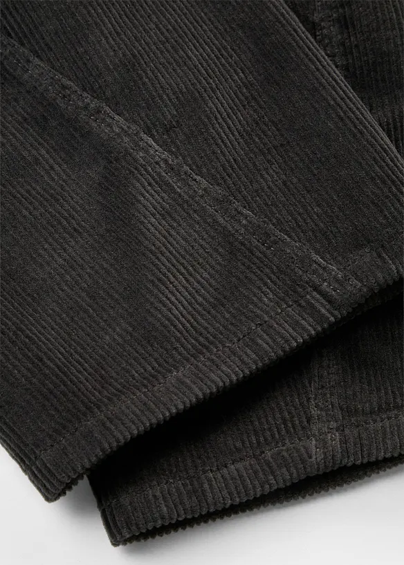 Pantalon Barrel en velours de coton c&ocirc;tel&eacute;, bonprix