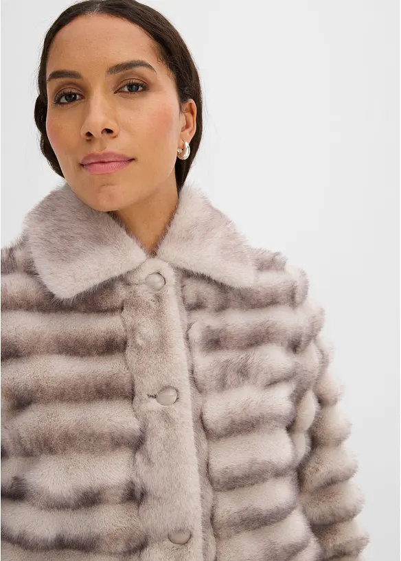 Veste en peluche, bonprix