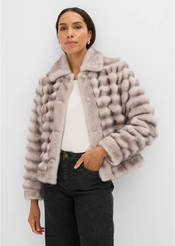 Veste en peluche, bonprix