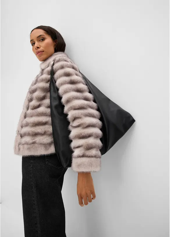 Veste en peluche, bonprix