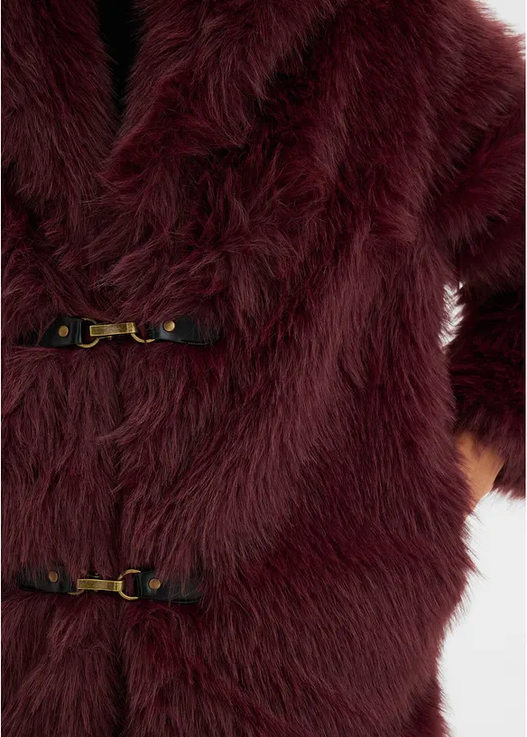 Veste doubl&eacute;e en peluche, bonprix