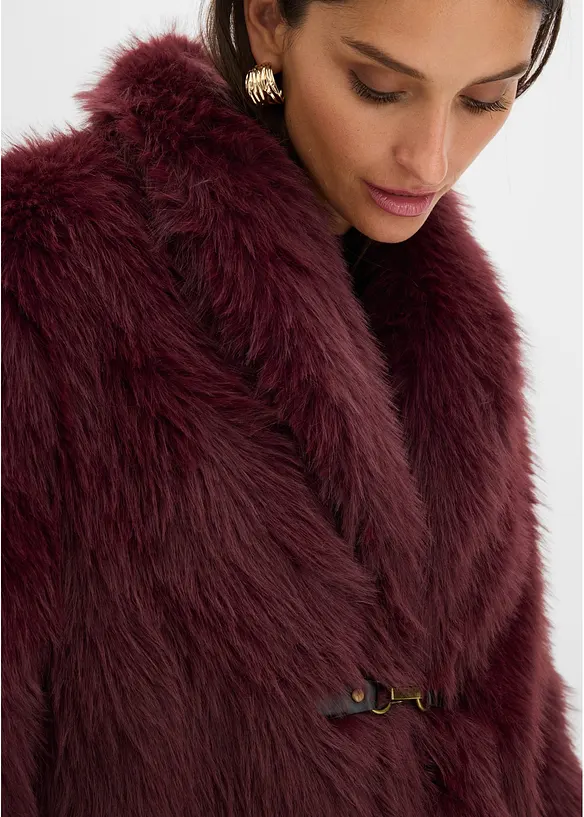 Veste doubl&eacute;e en peluche, bonprix