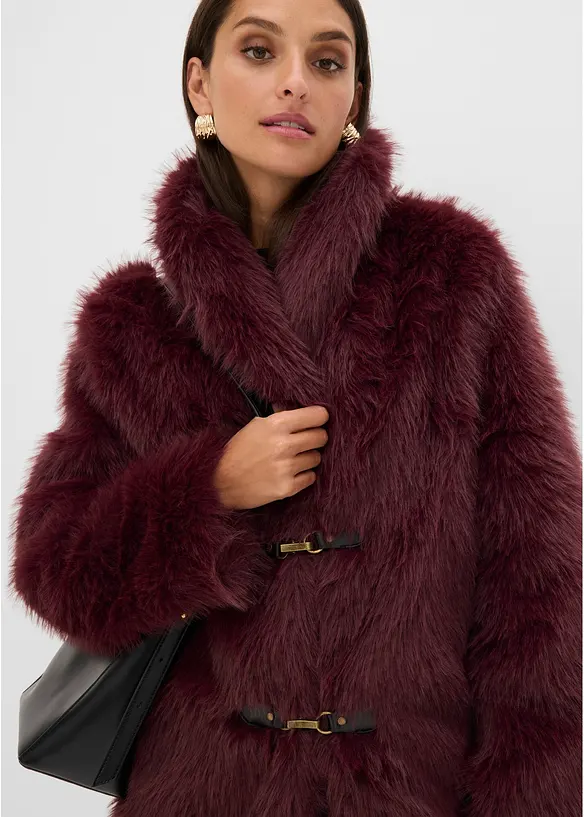 Veste doubl&eacute;e en peluche, bonprix