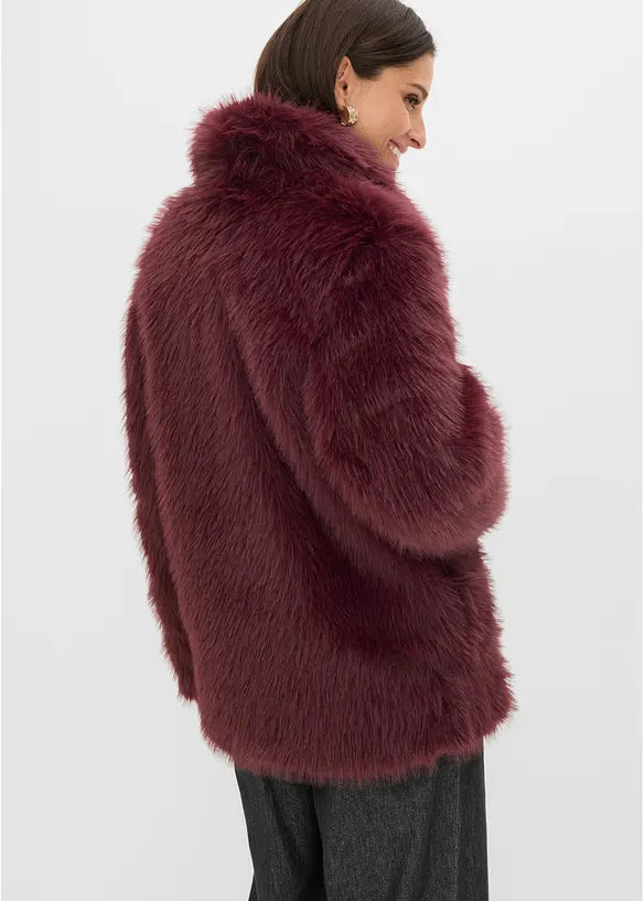Veste doubl&eacute;e en peluche, bonprix