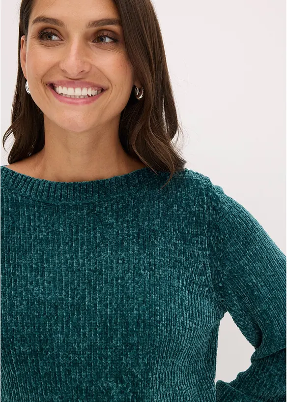 Chenille-Longpullover, bonprix
