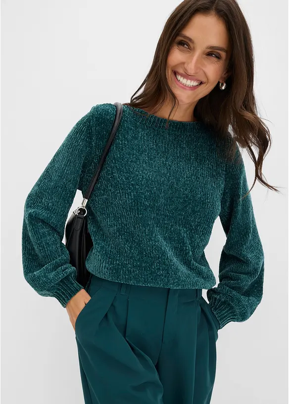 Chenille-Longpullover, bonprix