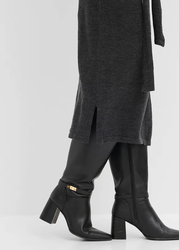 Robe midi en maille, bonprix