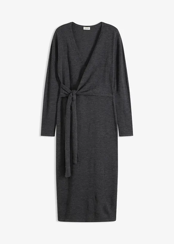 Robe midi en maille, bonprix