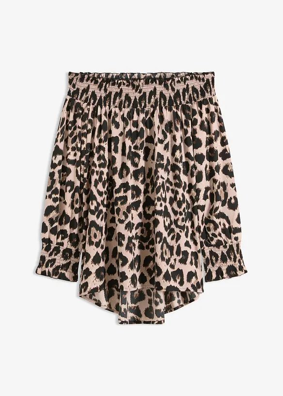 Carmenbluse aus leichtem Cr&ecirc;pe, bonprix