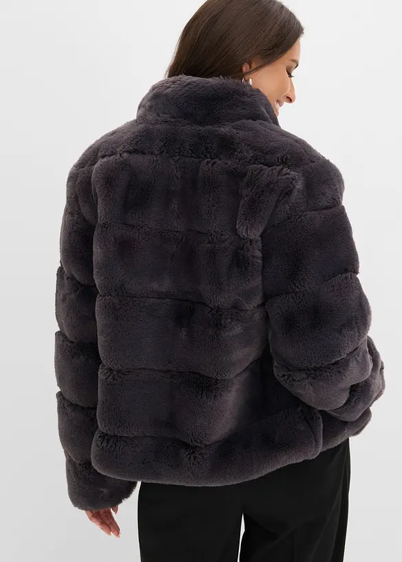 Veste zipp&eacute;e en peluche, bonprix