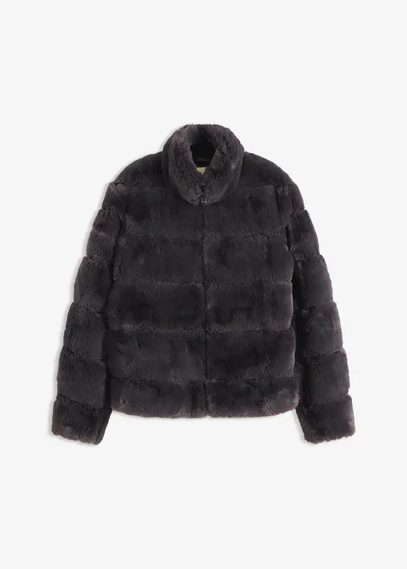 Veste zipp&eacute;e en peluche, bonprix