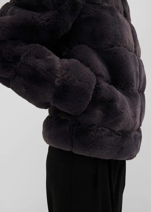 Veste zipp&eacute;e en peluche, bonprix