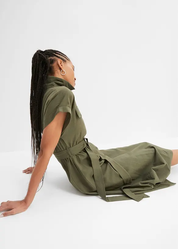 Robe midi 100% coton, bonprix