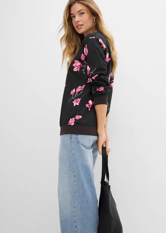 Sweat ample 100% coton, bonprix