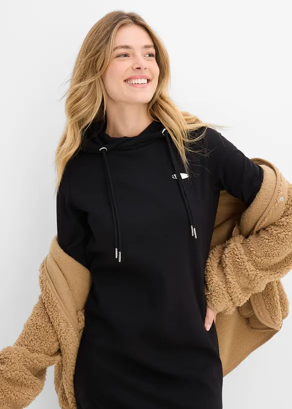 Robe sweat &agrave; capuche, bonprix