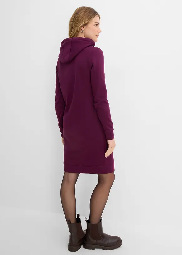 Robe sweat &agrave; capuche, bonprix
