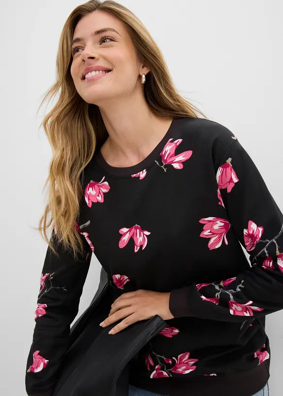 Sweat ample 100% coton, bonprix