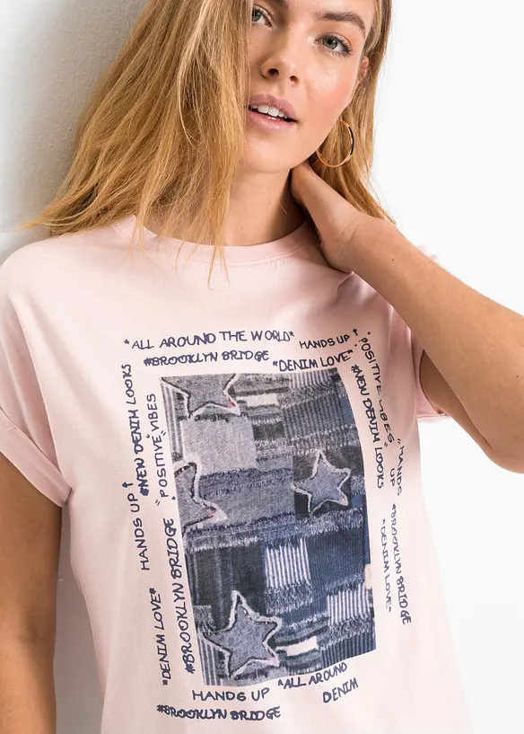 T-Shirt aus softem Viskose-Mix, bonprix