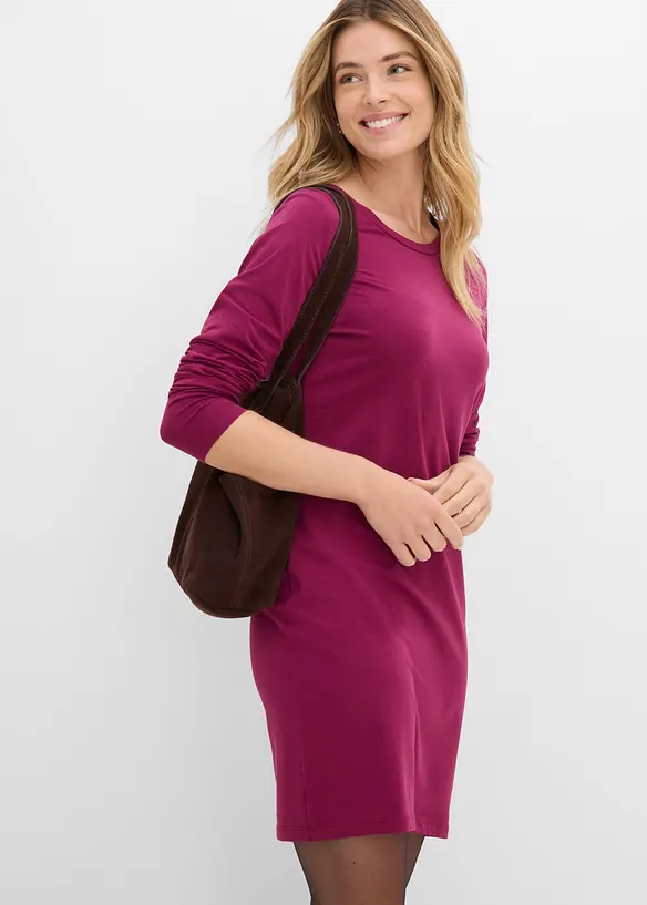 Jerseykleid aus Baumwolle mit Stretch (2er Pack), bonprix