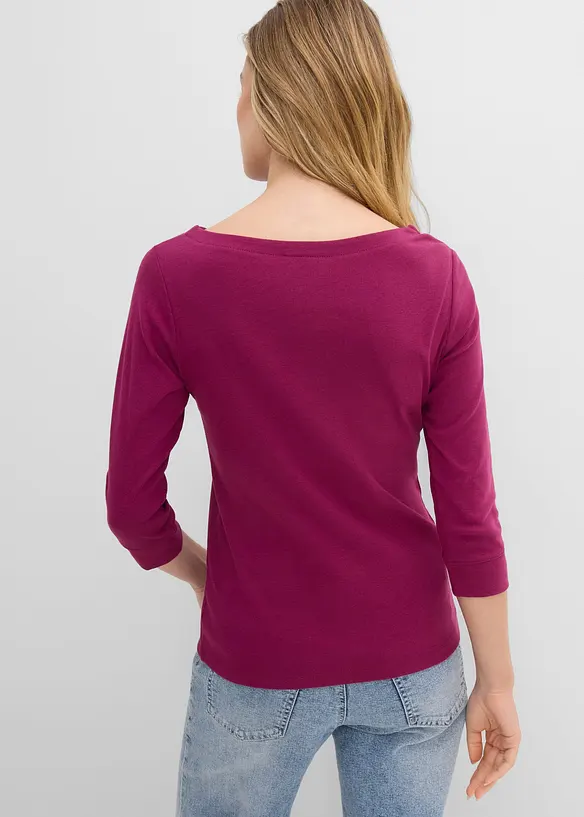 T-shirt manches longues 100% coton, bonprix