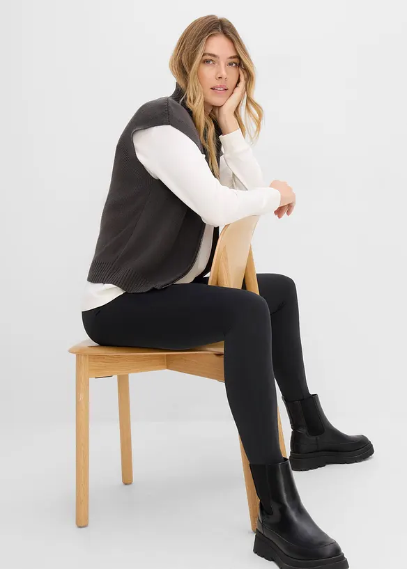 Legging chaud &agrave; taille &eacute;lastiqu&eacute;e, bonprix