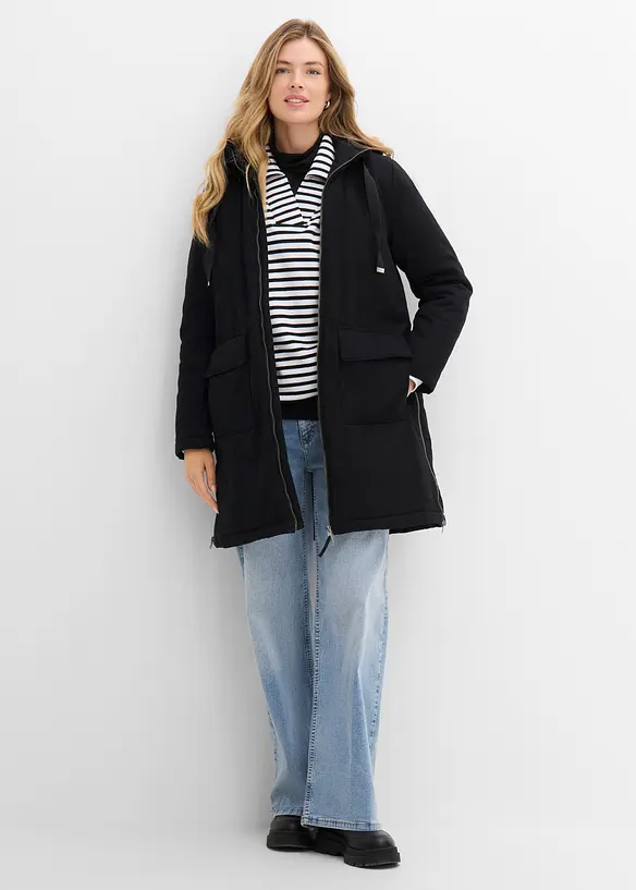 Parka d&rsquo;hiver rembourr&eacute;e &agrave; capuche doubl&eacute;e sherpa, bonprix