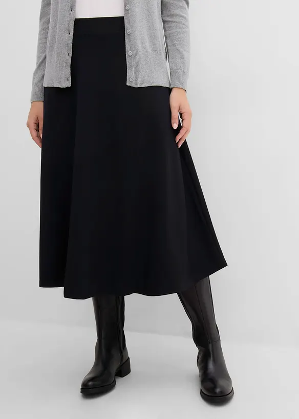 Jupe midi en Punto di Roma, bonprix