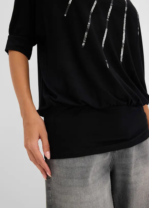 T-shirt fluide en viscose extensible, bonprix
