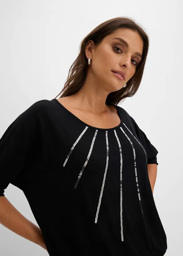 T-shirt fluide en viscose extensible, bonprix