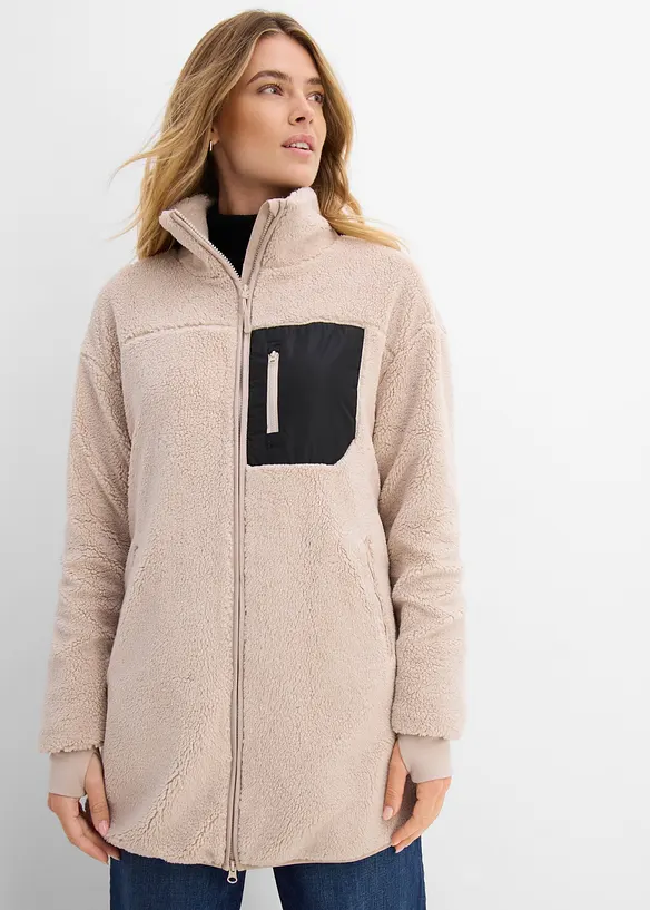 Veste en polaire peluche, bonprix