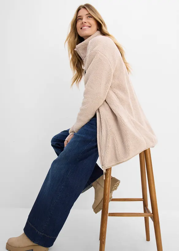 Veste en polaire peluche, bonprix
