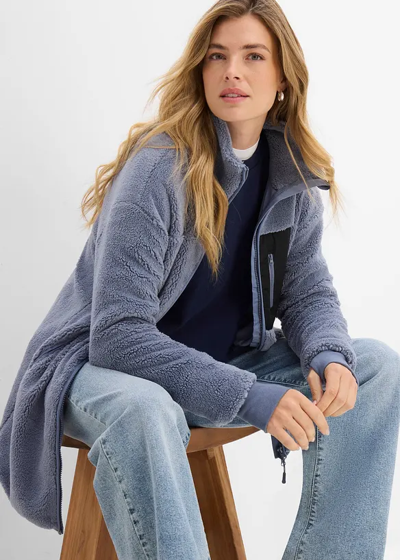 Veste en polaire peluche, bonprix