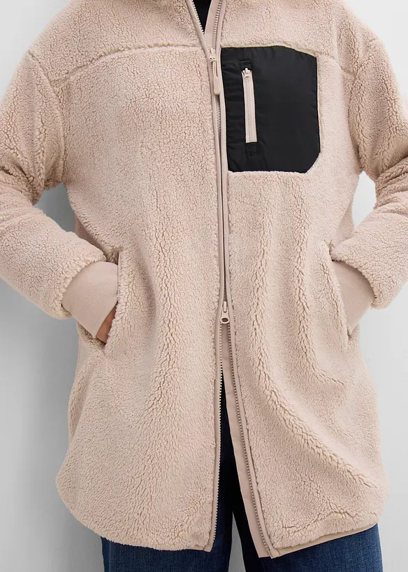 Veste en polaire peluche, bonprix