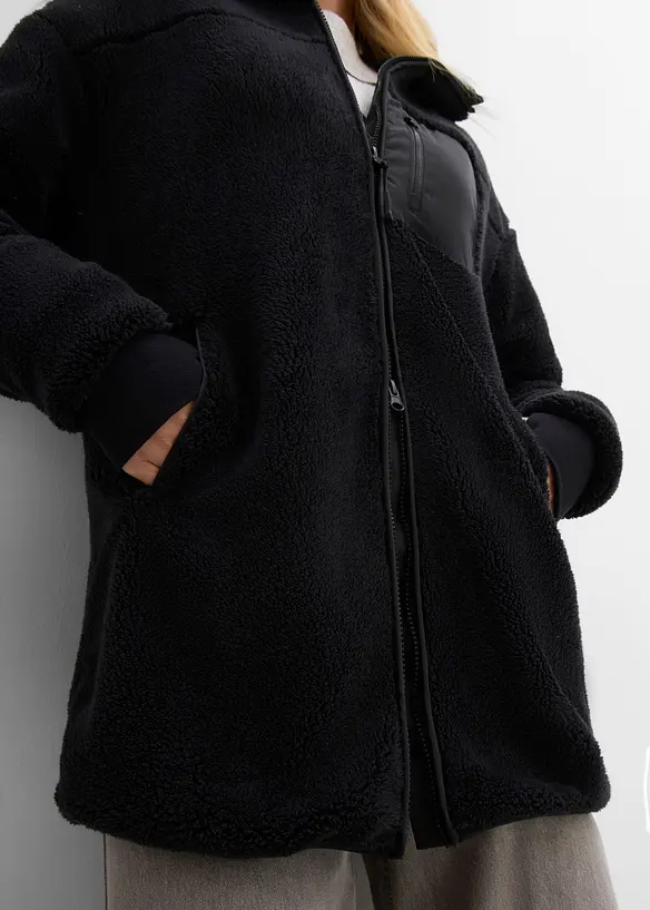 Veste en polaire peluche, bonprix