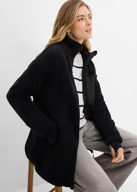Veste en polaire peluche, bonprix