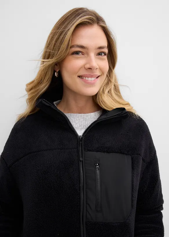 Veste en polaire peluche, bonprix