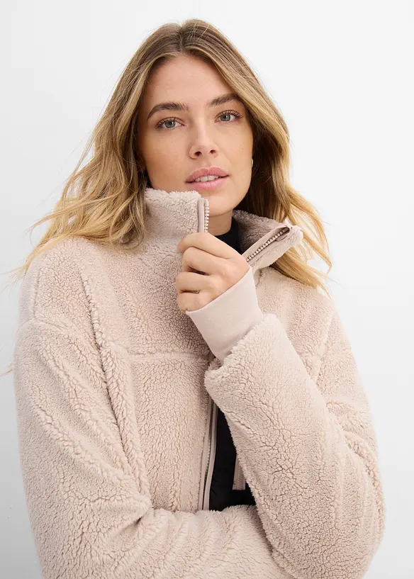 Veste en polaire peluche, bonprix