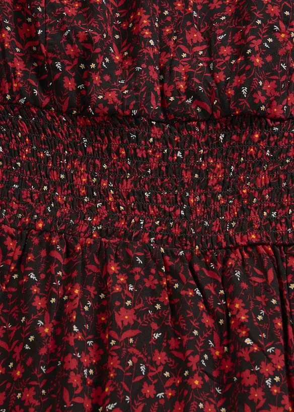 Robe midi &agrave; imprim&eacute; floral, bonprix