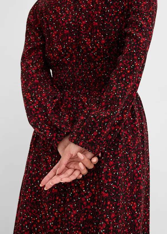 Robe midi &agrave; imprim&eacute; floral, bonprix