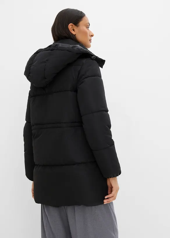 Doudoune mi-longue &agrave; capuche amovible, bonprix
