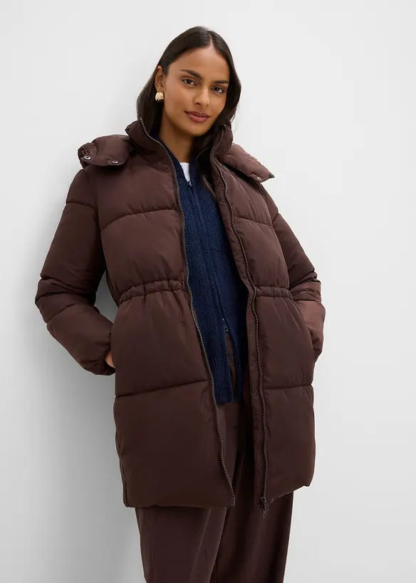 Doudoune mi-longue &agrave; capuche amovible, bonprix